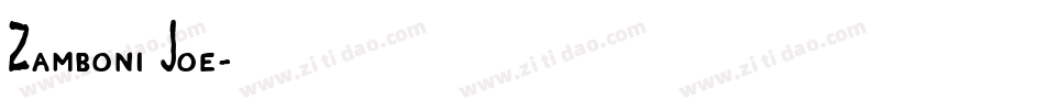 Zamboni Joe字体转换